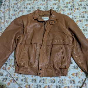 Vintage Brown Leather Jacket